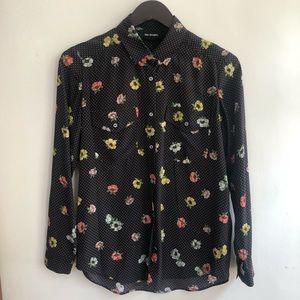 Kooples floral silk shirt
